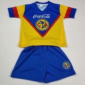 Club America kid's Retro Soccer Jersey and Shorts